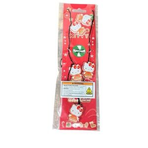 Hello‎ Kitty Christmas Light Up Necklace Gingerbread Holiday